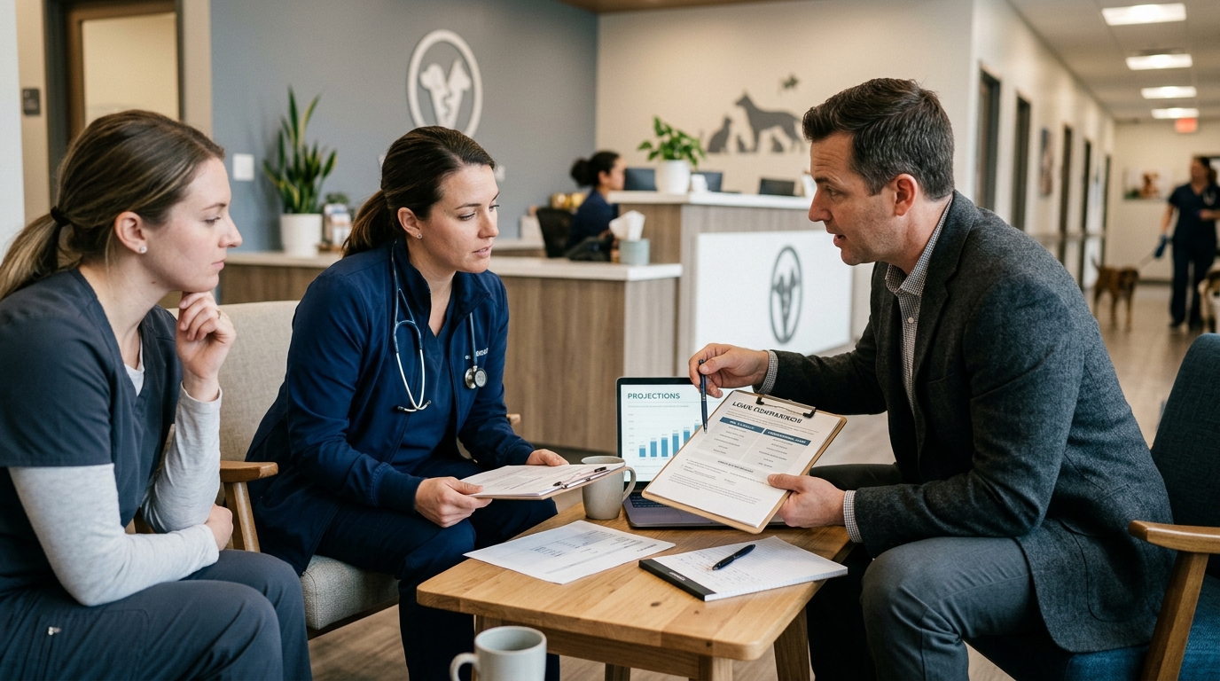 Illustration: SBA 7(a) vs. Conventional Loans: How to Finance Your 2026 Veterinary Practice Acquisition
